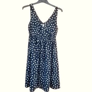 Old Navy Polka Dot Sleeveless Dress - Black and White - Size XS